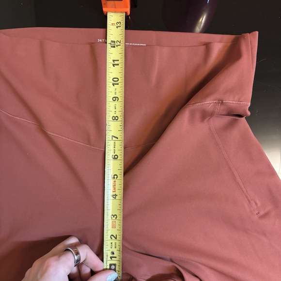 NEW Soma 24/7 High Waist Pocket Leggings  L Orange Stretch Activewear - Picture 5 of 6